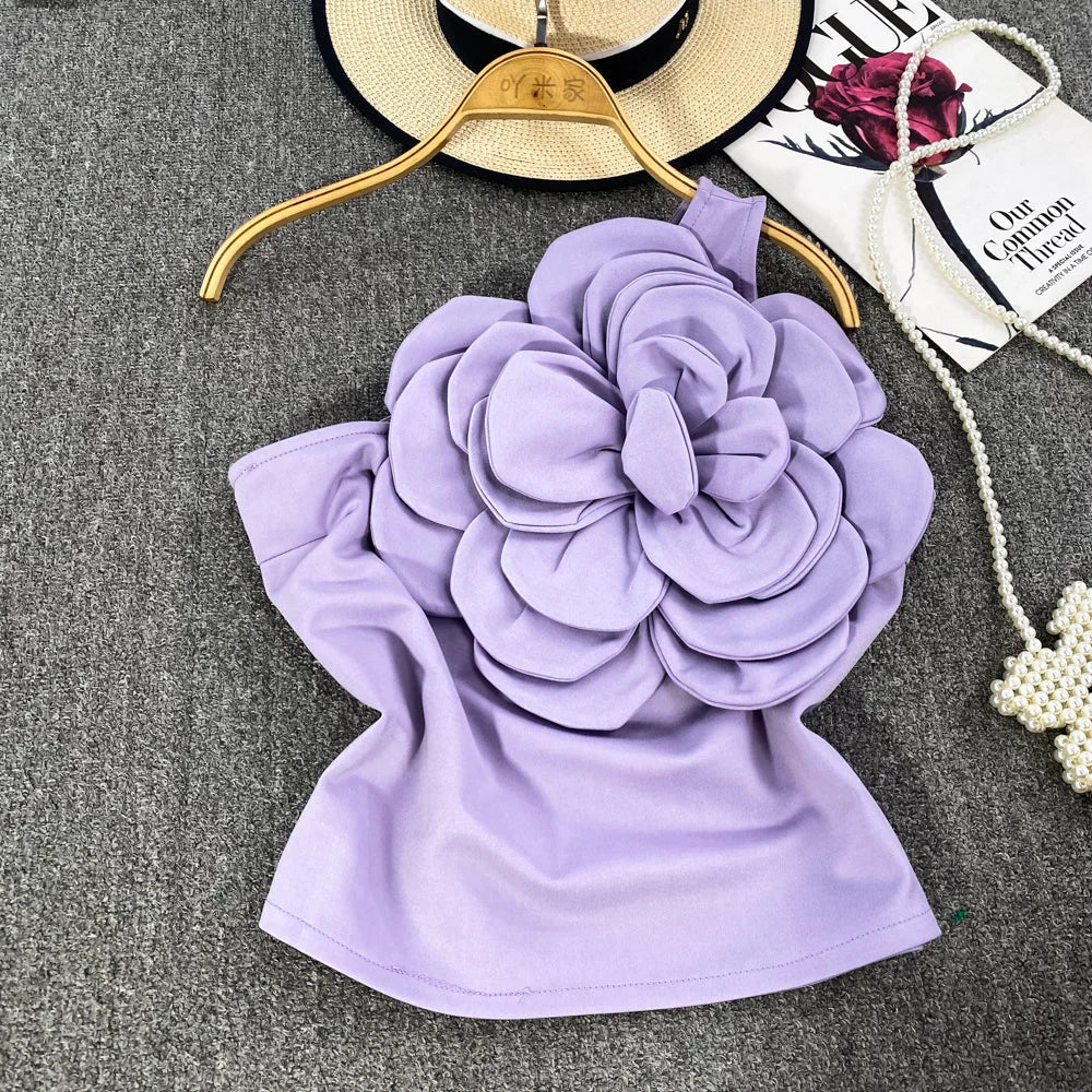 Geblümtes Party-Top für Damen aus Baumwolle und Polyester – Patchwork-Details für Alltag und Fest 10