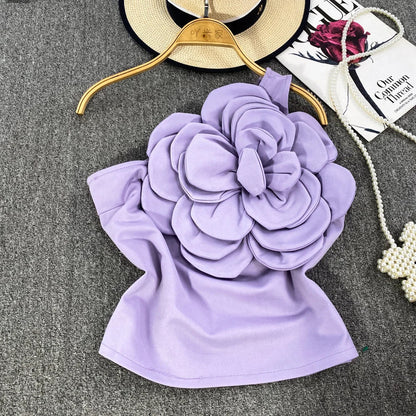 Geblümtes Party-Top für Damen aus Baumwolle und Polyester – Patchwork-Details für Alltag und Fest 10