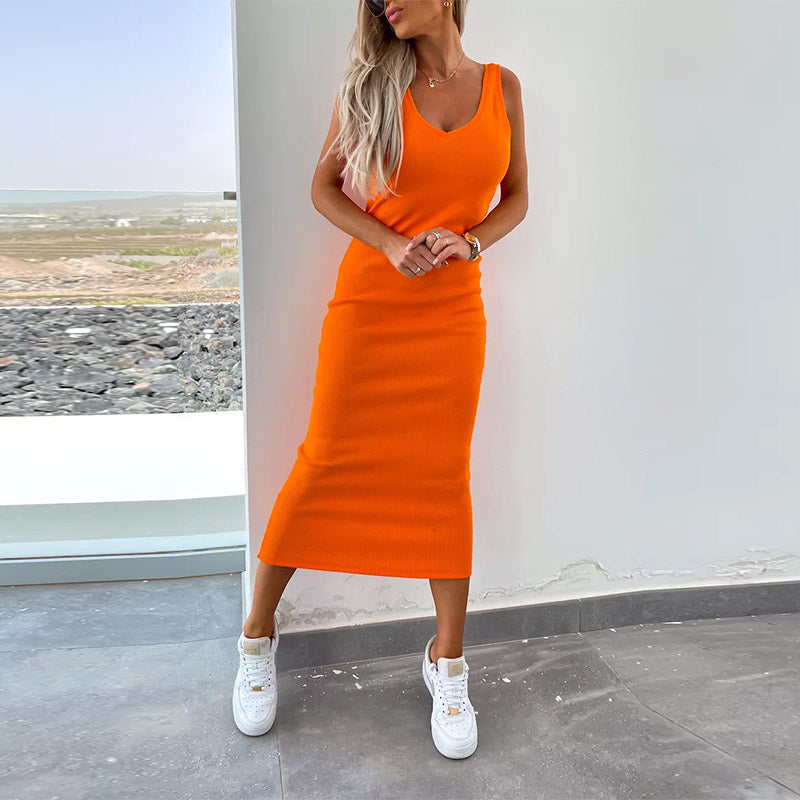 Damen-Set, zweiteilig, V-Ausschnitt, Polyester, eleganter Stil-3