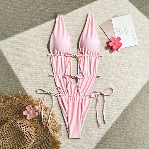 Damen-Monokini, elegant, Polyester, Spandex 1