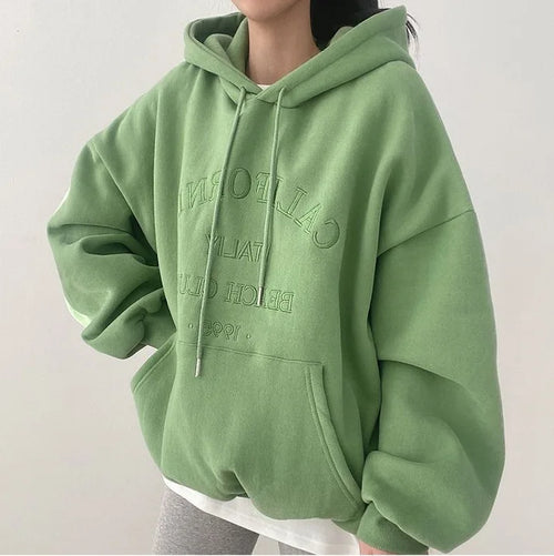Damen-Oversized-Strickpullover mit Kapuze und abgesenkten Schultern 100% Baumwolle-1