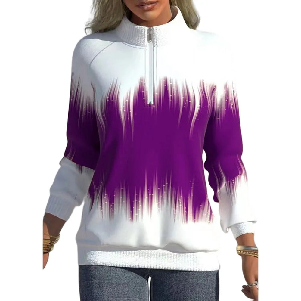 Variantenbild für Langer Damen-Hoodie, lässiger Stil, 100% Baumwolle-25