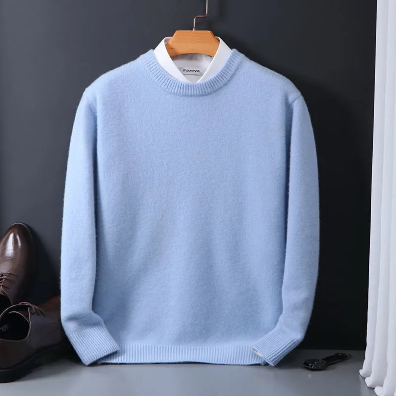 Herren-Strickpullover, klassisches Design, 100% weiches Acryl-4