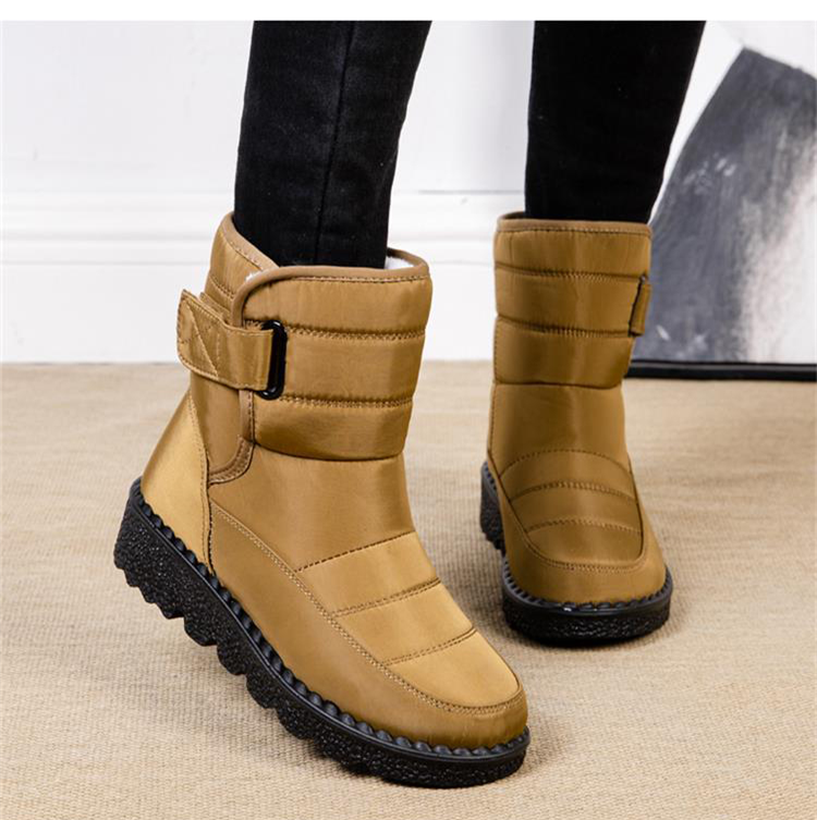 Winterschuhe Damen Wasserdichte Gefütterte Baumwollstiefel 11