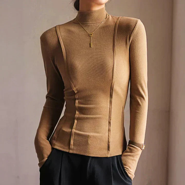 Damen-Strickpullover, Rollkragen, weiche Faser-4