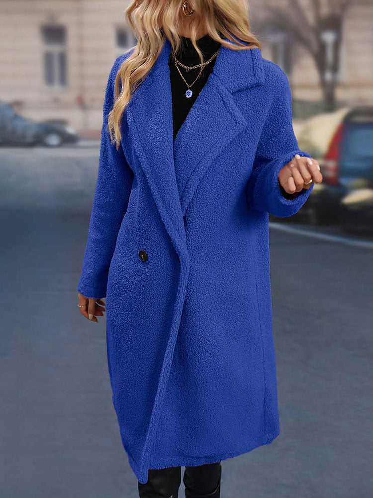 Damen-Mantel aus Kunstfell Wasserresistent für Herbst und Winter 8