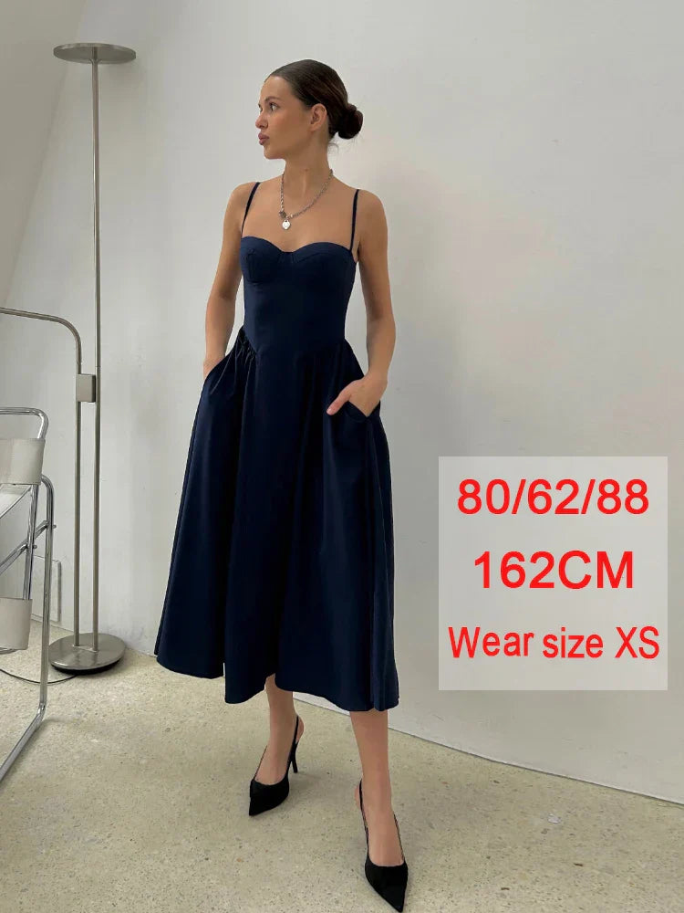 Variant image for Damen-Midikleid, A-Linie, Polyester, mit Reißverschluss-1