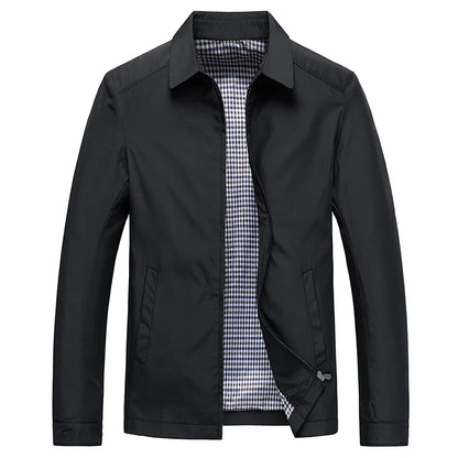 Variant image for Herrenjacke, klassischer Stil, leichter Stoff, für Herbst- und Frühlingssaison-1