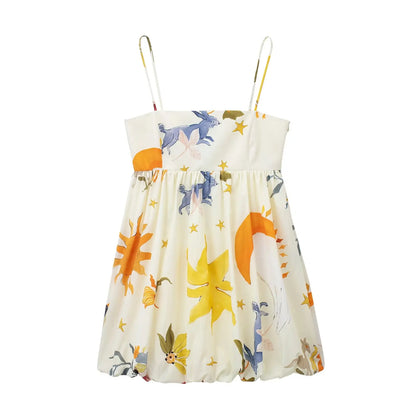 Mini-Kleid für Damen in lockerem Schnitt aus Polyester – Spaghettiträger, lässige Silhouette, perfekt für Alltag und Feste 7