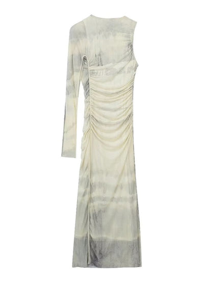 Variant image for Damen-Midikleid, asymmetrisch Tüll, eleganter Stil-1