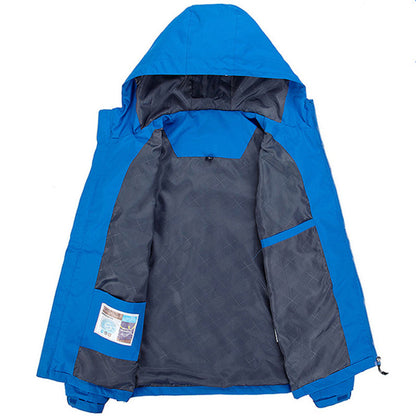 Damen-Herbstjacke Wasserdicht mit winddichtem Kragen und verstellbarer Taille-2