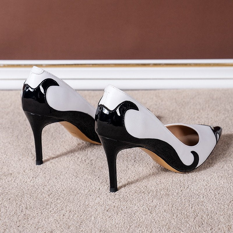 Damen-Pumps, klassisch, Slip-On, PU-Leder-1