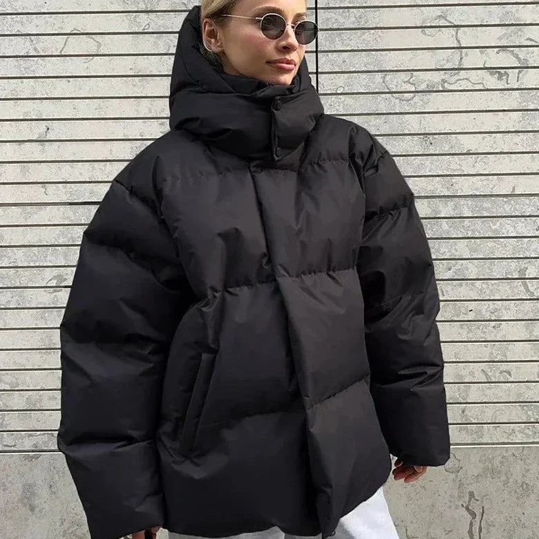 Damenjacke aus Veganleder mit modernem Design – schwarz, warm und weich, perfekte Passform für Damen 6
