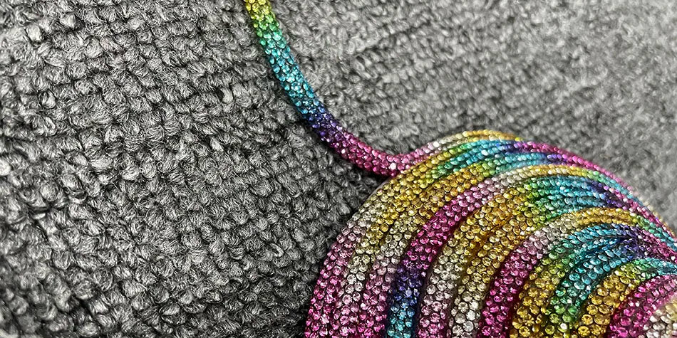 Regenbogen-Design-Schmuck für Damen aus langlebigem Polyamid – Perfekt für Sommertage und festliche Anlässe 3