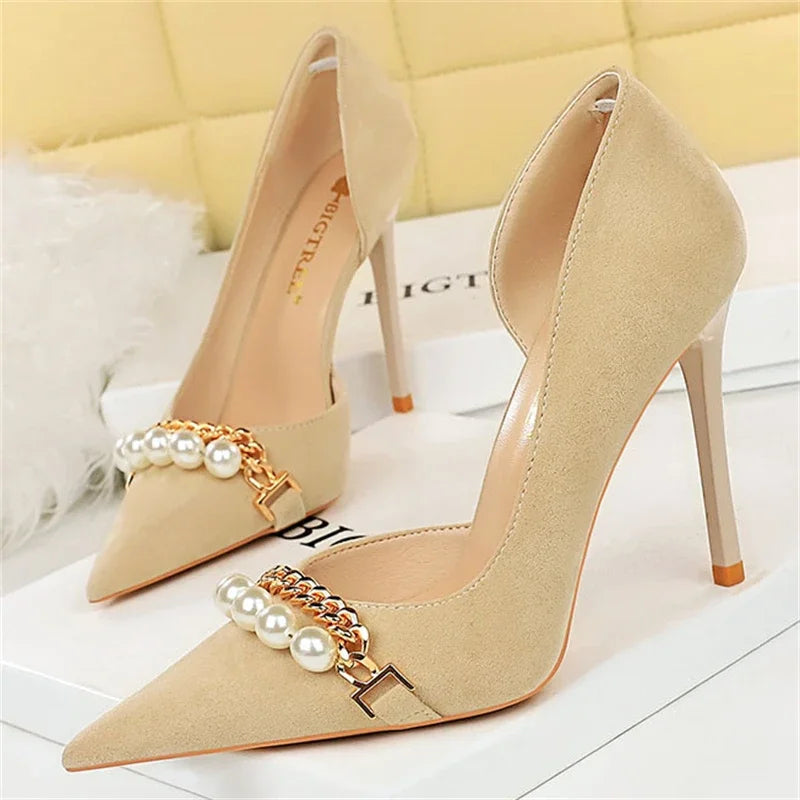 Damen-Stilettos, Slingback, PU und Gummi-3