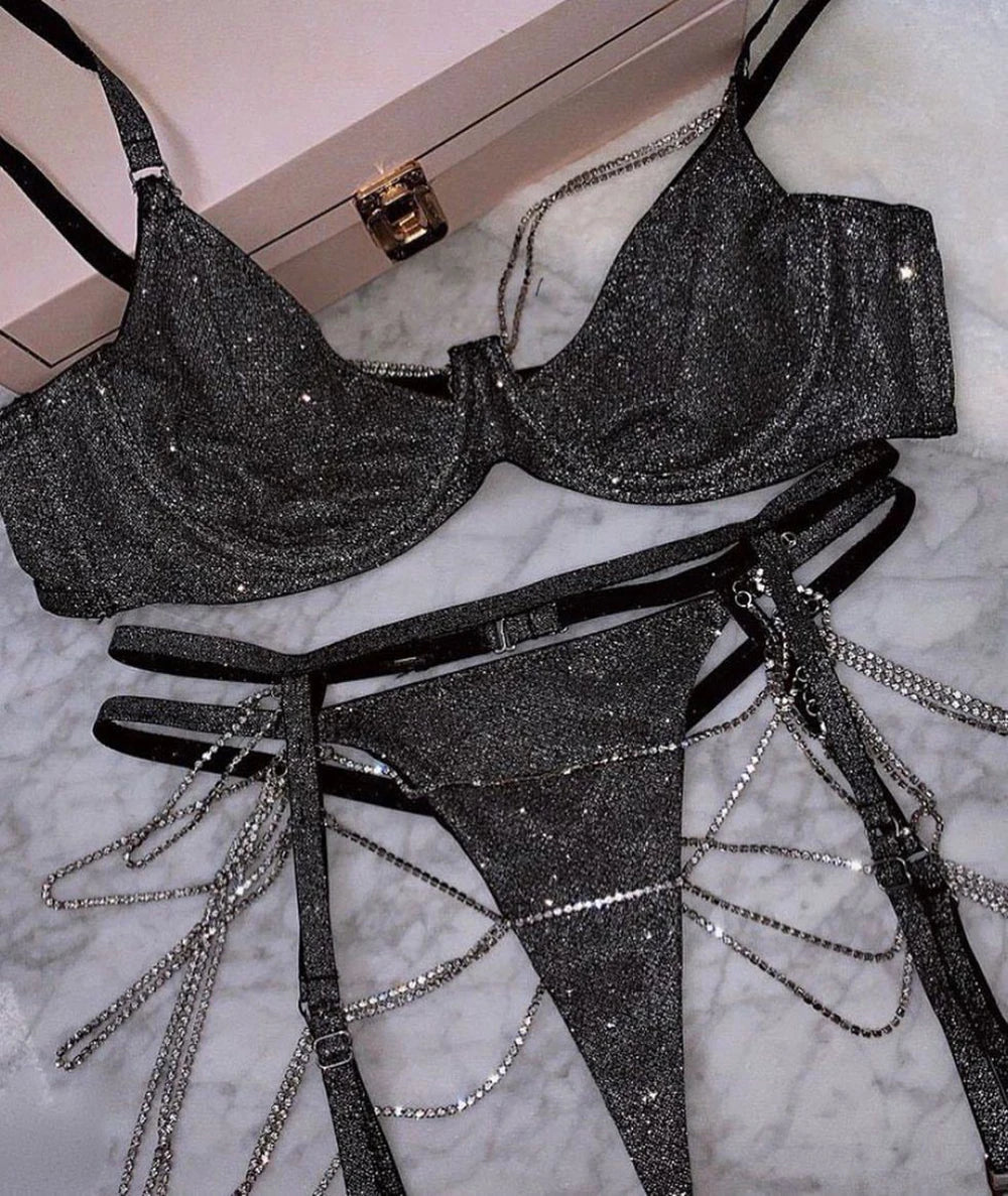 Damen-Unterwäsche-Set, halber Cup, weiches Polyester, schicke Damen-Unterwäsche-1