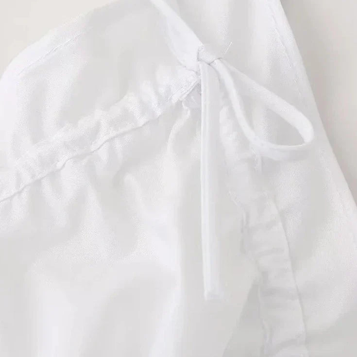 Damentop mit Schnürung, Falten-Design, Party-Top, aus 100% Polyester 3