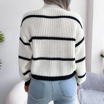 Damen-Rollkragenpullover, weiches Material-2
