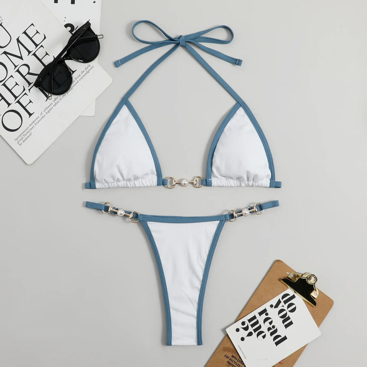Variant image for Damen-Bikini, zweiteilig, niedrige Taille, Polyester, Elasthan-9