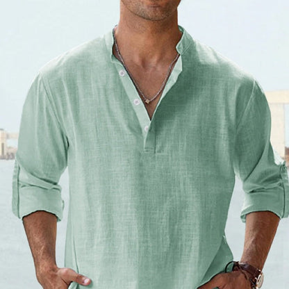 Herren-Pullover aus Leinen, lässig, Sommer, 100% Leinen 16