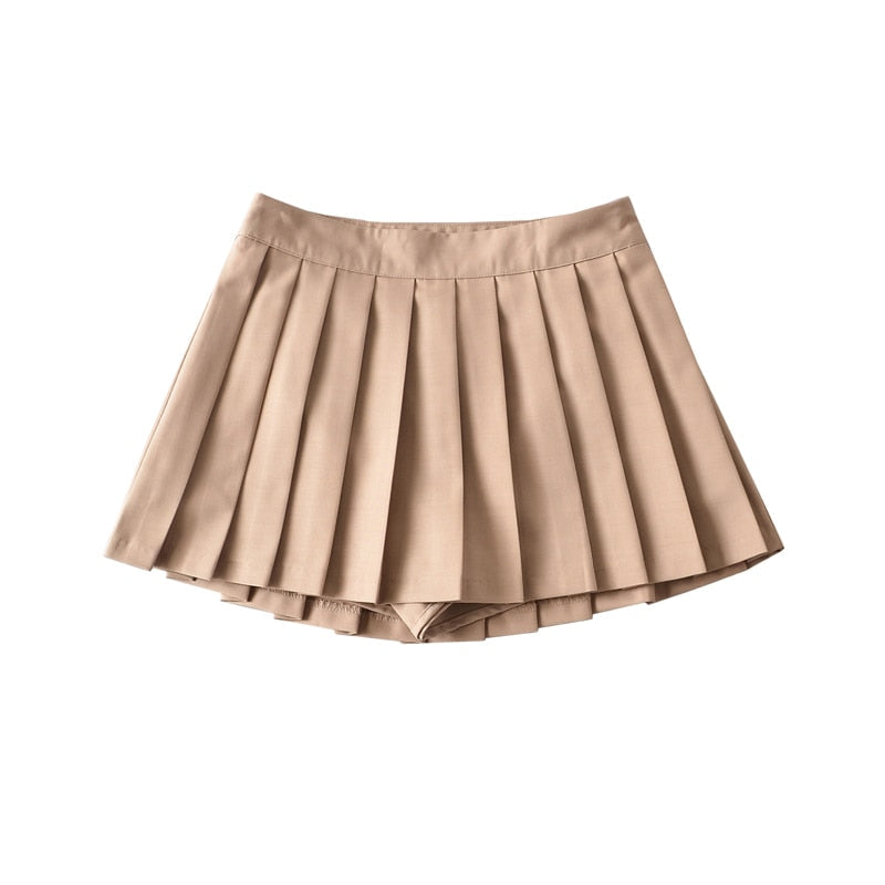 Variant image for Damen-Minirock, plissiertes Polyester-4