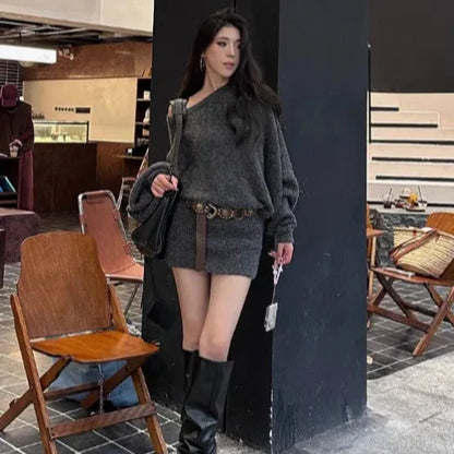 Damen-Strickpullover, mit Glockenärmel, weiches Acryl-4