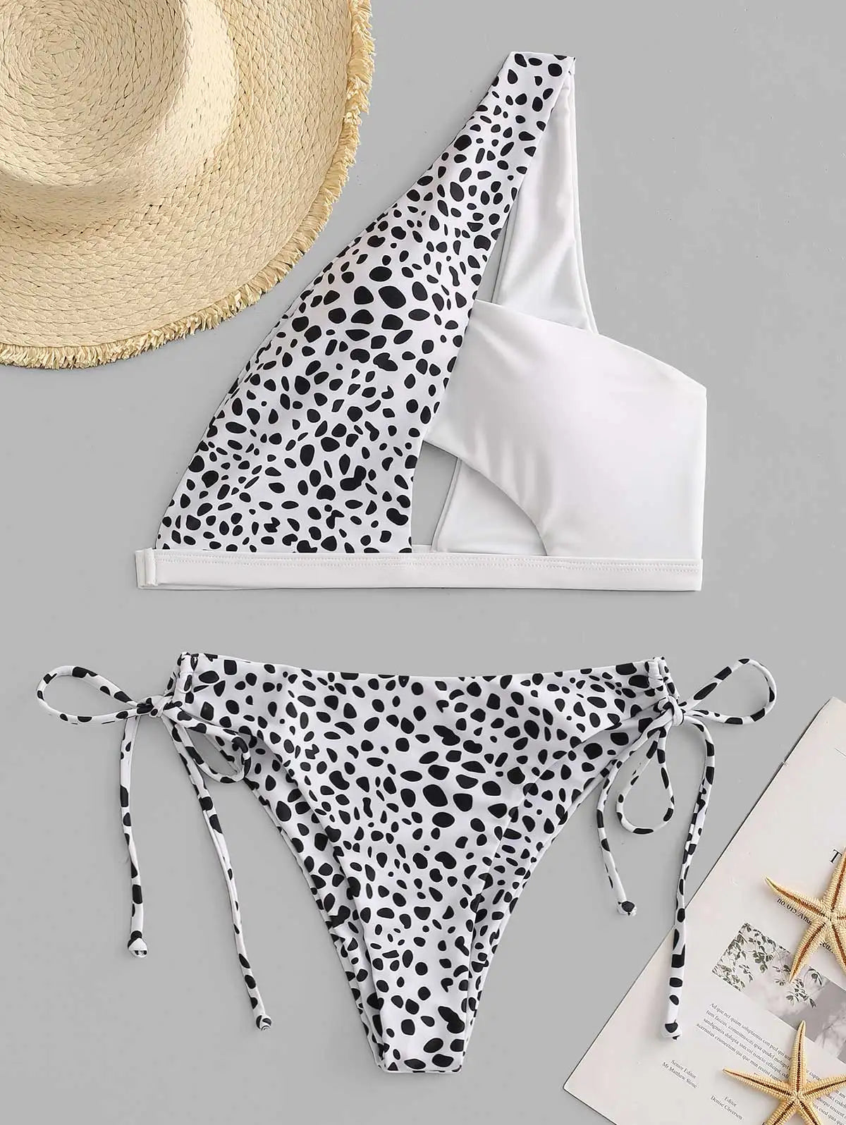 Damen-Fußkettchen mit Leopardenmuster aus Polyester-6