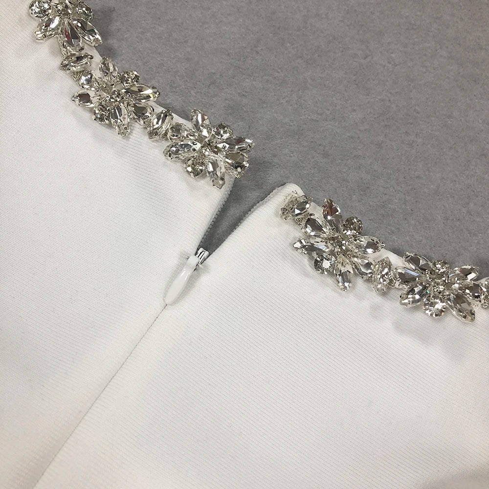 Damen-Minikleid mit eckigem Ausschnitt aus Polyester-6