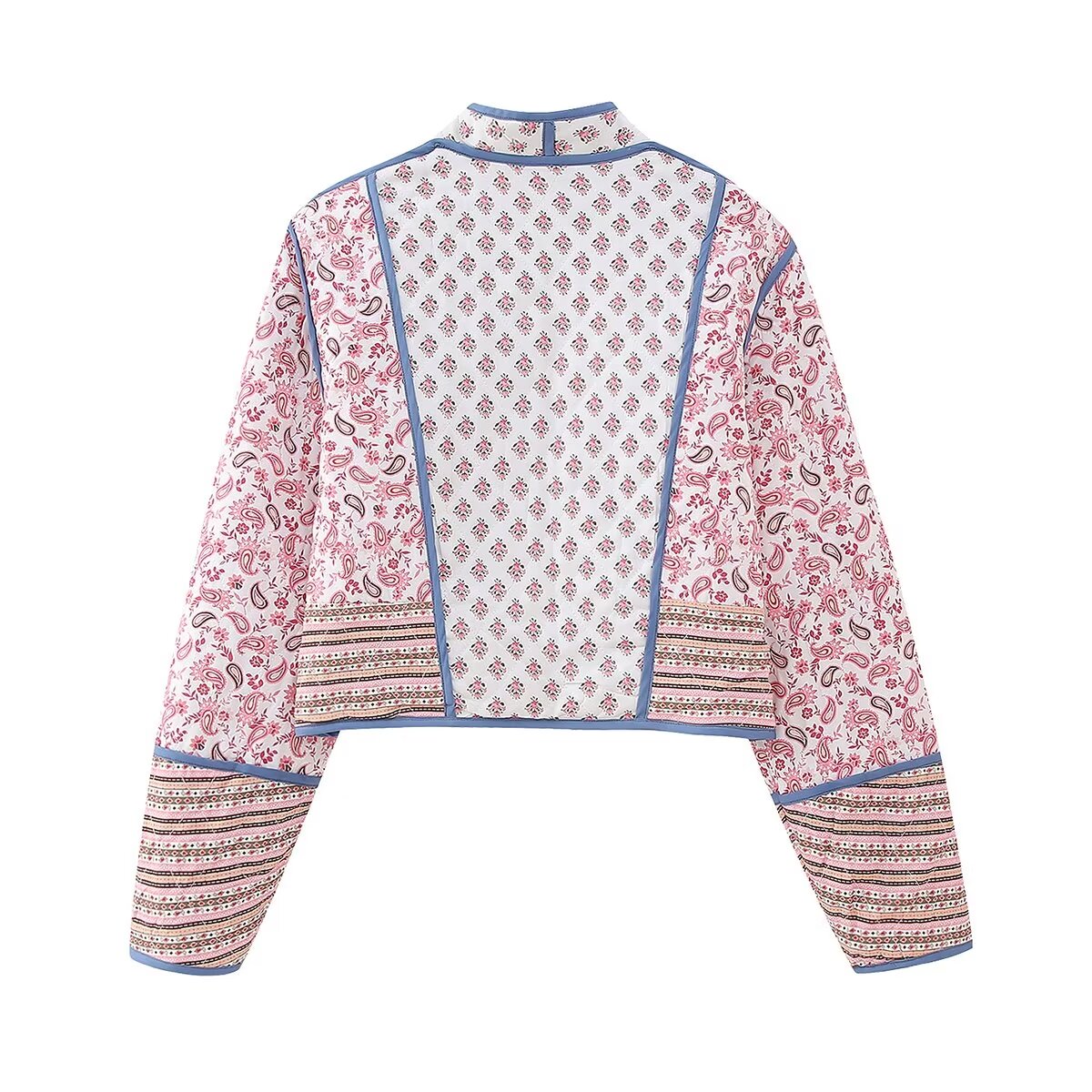 Damenjacke Blumenmuster Hochwertiges Material Jacken Damen-6