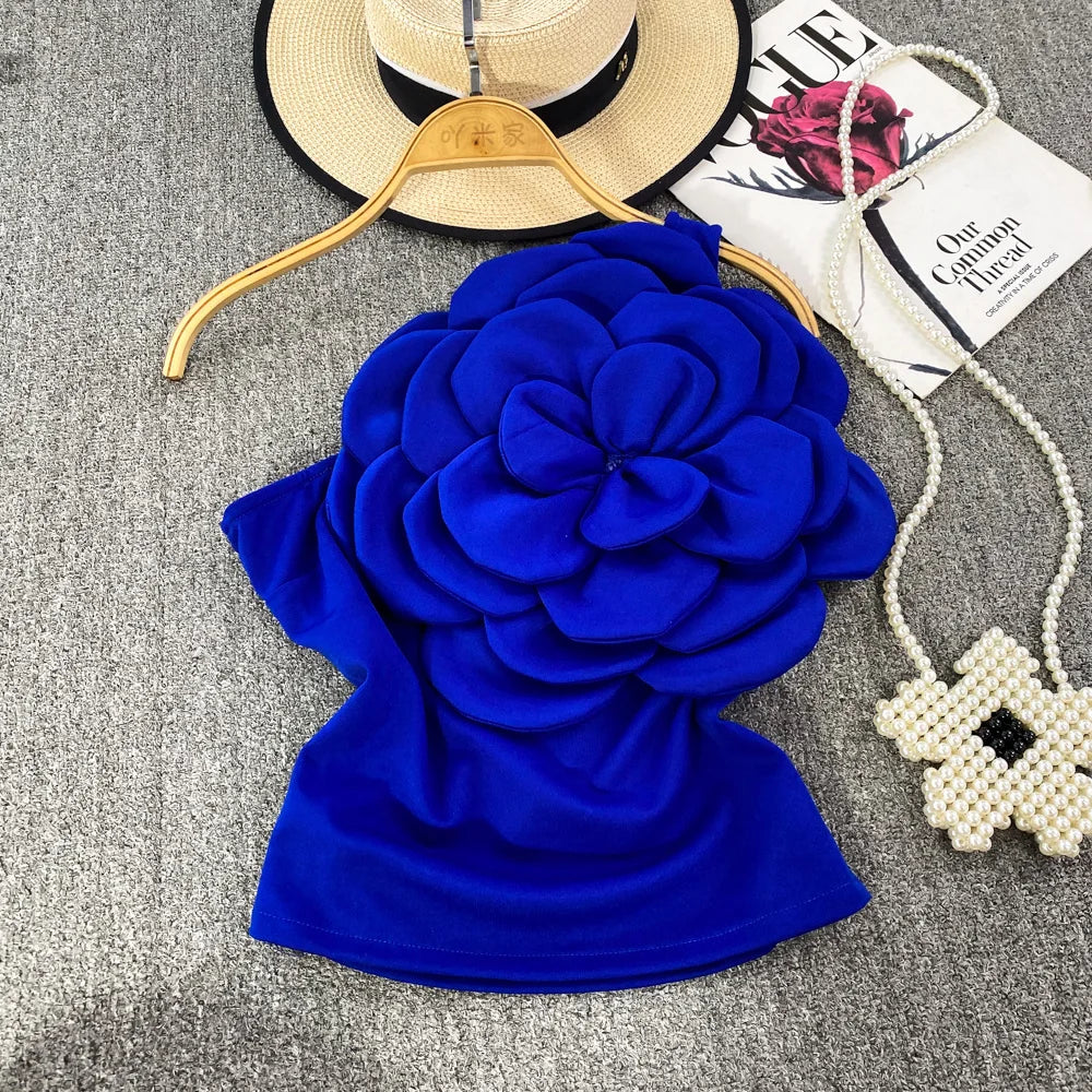 Geblümtes Party-Top für Damen aus Baumwolle und Polyester – Patchwork-Details für Alltag und Fest 13