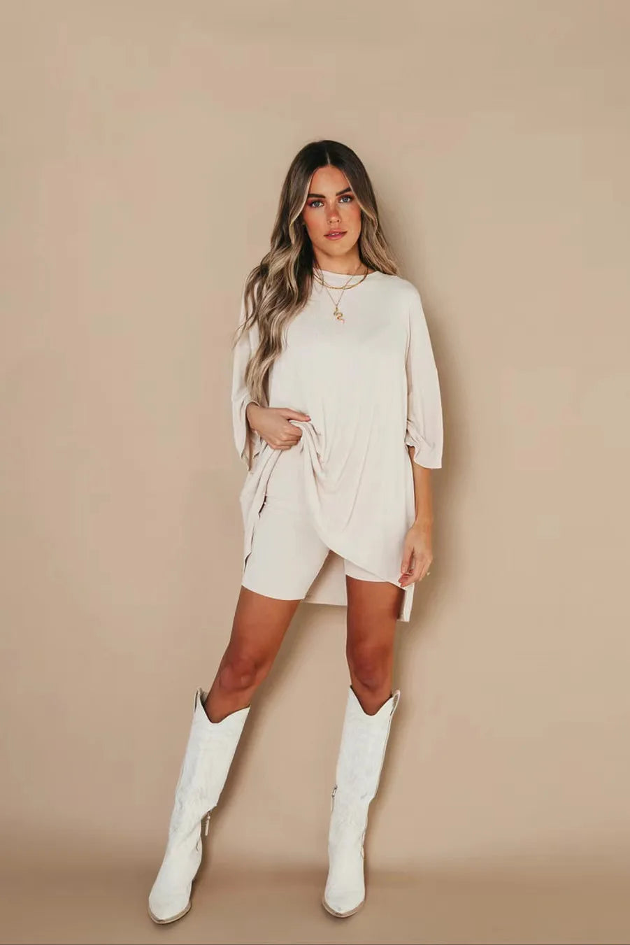 Lässiges Damen-Freizeitkleid aus weichem Polyester – trendige Passform, mehrere Farben, Größen S-XL 5