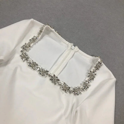Damen-Minikleid mit eckigem Ausschnitt aus Polyester-5