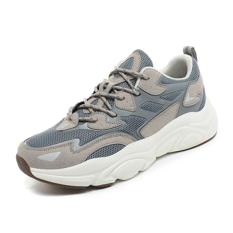 Herren-Sneakers, sportlich, dicke Sohle, Textil, Synthetik-3