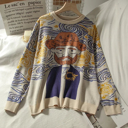 Damen-Pullover, cartoones Design, Polyester und Baumwolle-3