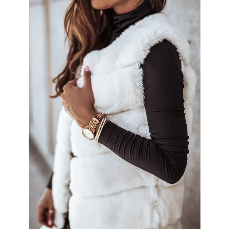 Variant image for Damen-Fleeceweste, sportlicher Stil, weich, Polyester-12