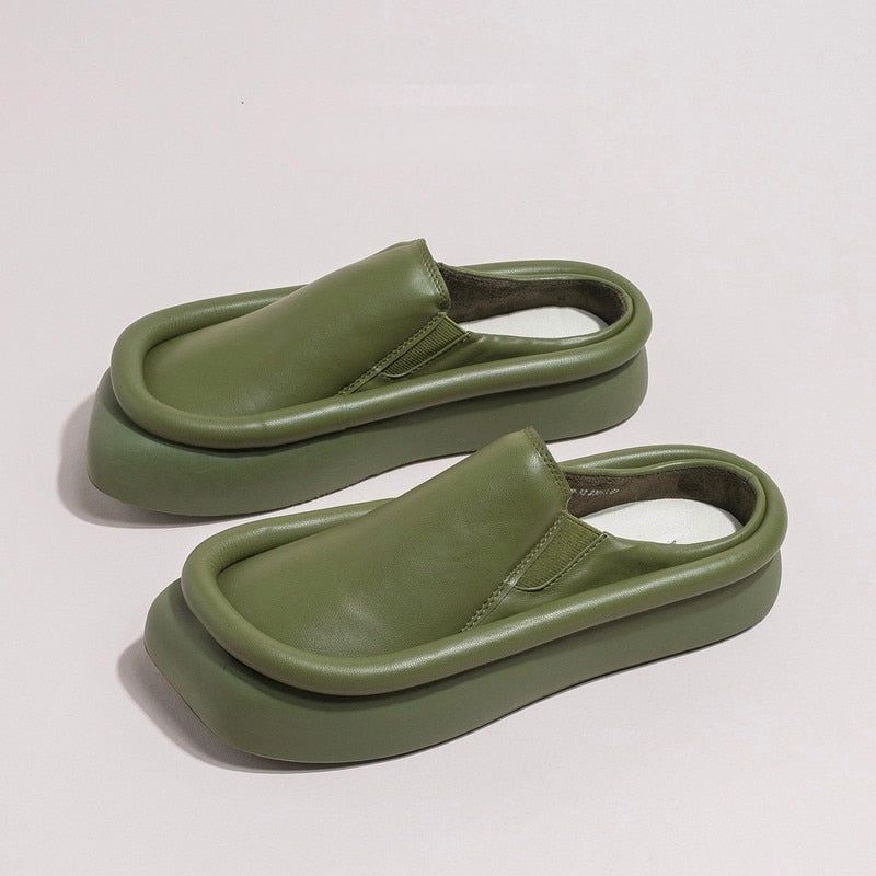 Damen-Mules, zeitloses Design, robustes Material 9