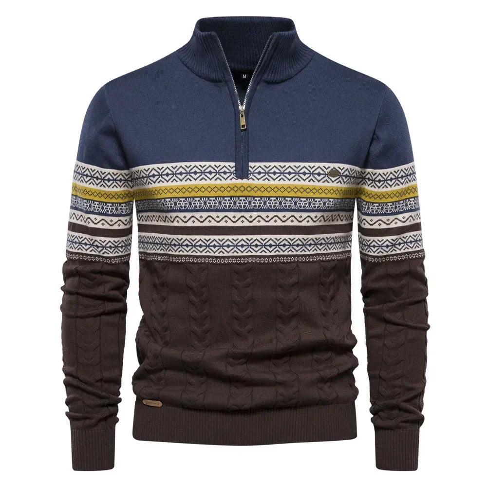 Herren-Pullover, Strick, Halbrollkragen, stretchiges Acryl 8