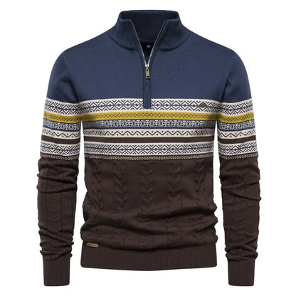 Herren-Pullover, Strick, Halbrollkragen, stretchiges Acryl 8