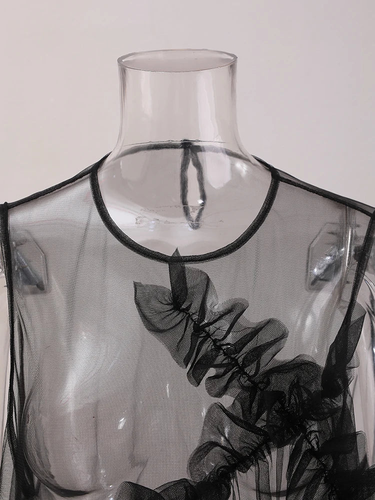 Damen-Midikleid, schlichtes Design, Baumwoll-Polyester-5