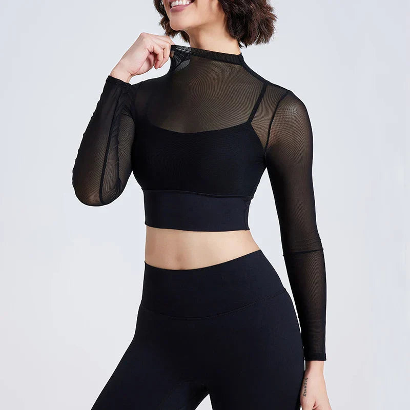 Damen-Leggings-Set, Dehnbares Nylon, Elegante Hoche Taille-4