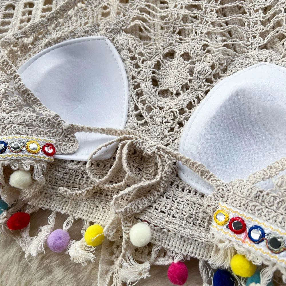 Damen-Shorts, lässig, Baumwolle, elastisch gestrickt-3