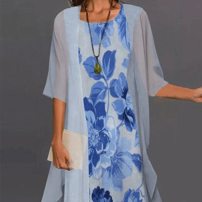 Damen-Kleid, lässiges Polyester, elegante Silhouette-5