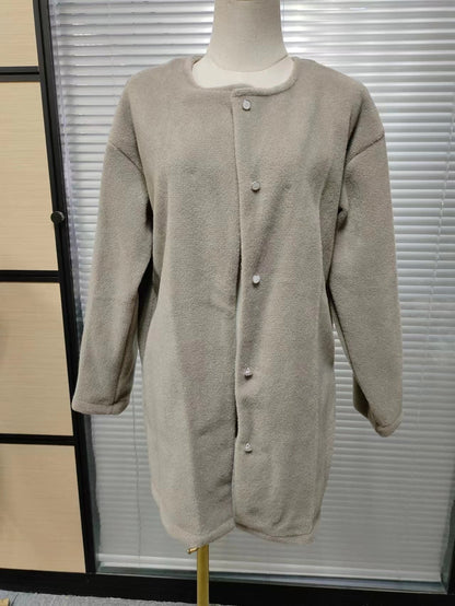 Damen-Lange Strickjacke, Gestricktes Acryl-6