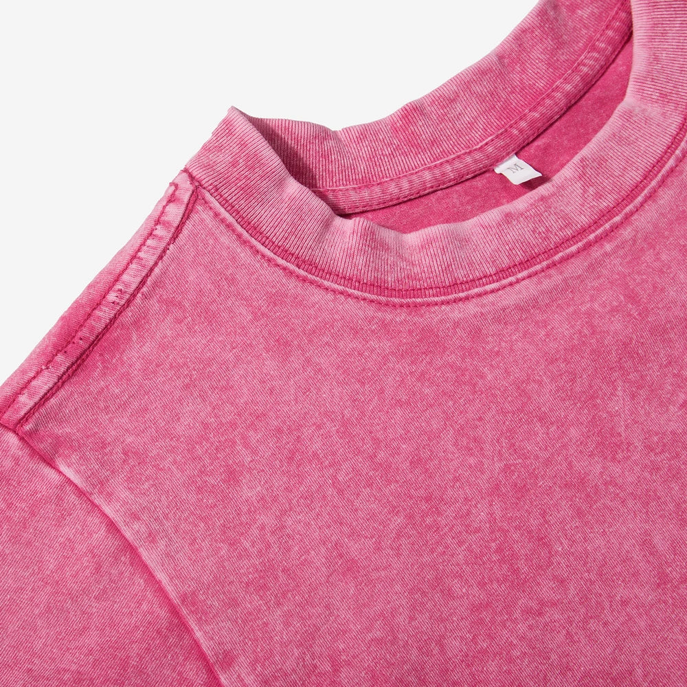Qualitäts-Herren-T-Shirt aus 100 % Baumwolle mit Wascheffekt – lässige Passform und Rundhalsausschnitt 2