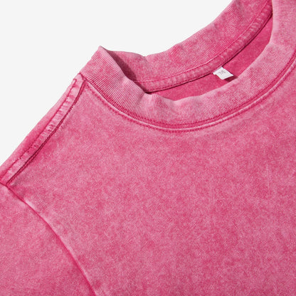 Qualitäts-Herren-T-Shirt aus 100 % Baumwolle mit Wascheffekt – lässige Passform und Rundhalsausschnitt 2