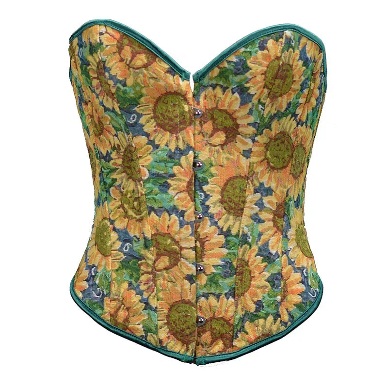 Variant image for Damen-Bustier, Blumenmuster, Polyester, Spandex, figurbetont-41