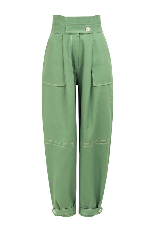 Herren-Ballonhose, aus Baumwolle, mit kontrastierenden Nähten-1