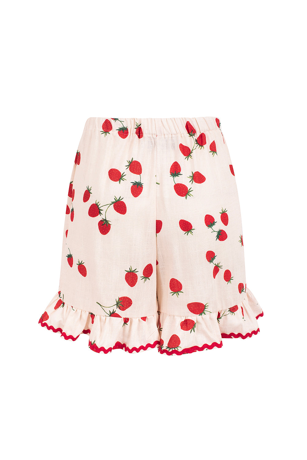Damen-Shorts, Freizeitstil, Viskose und Leinen mit elastischem Taillenband-6