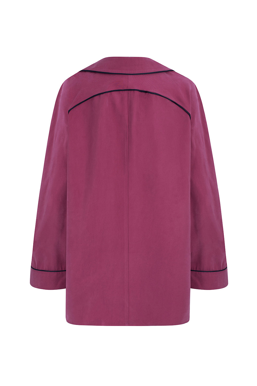 Damen Oversized Hemd mit auffälligem Kragen und Taschen Viskose-6