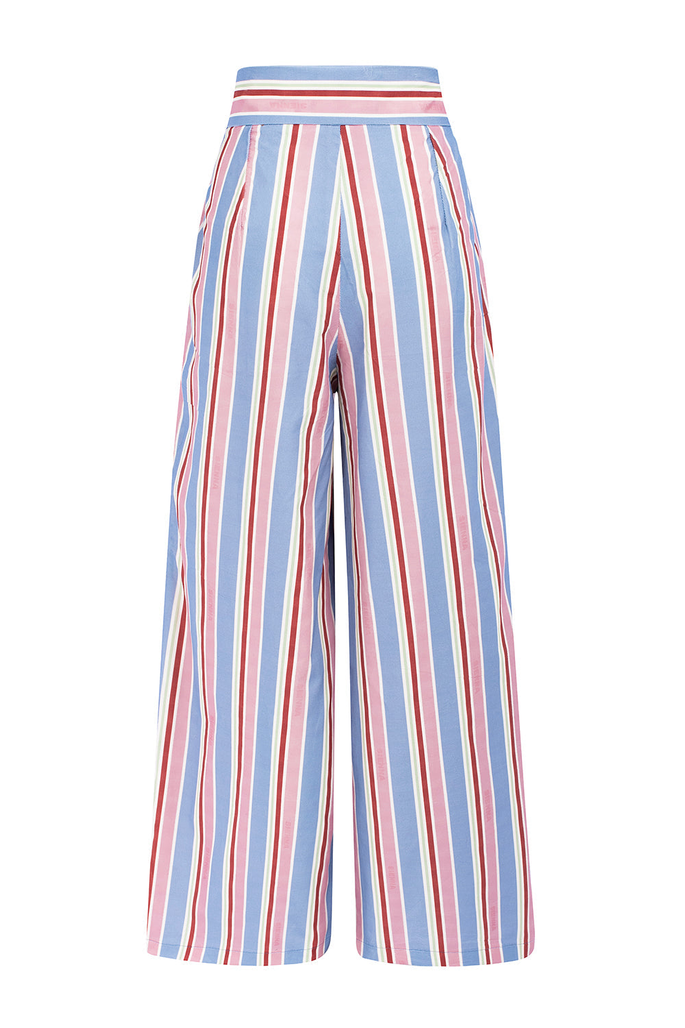 Schicke Damenhosen mit hoher Taille und Münztaschen aus 100 % Baumwolle-5